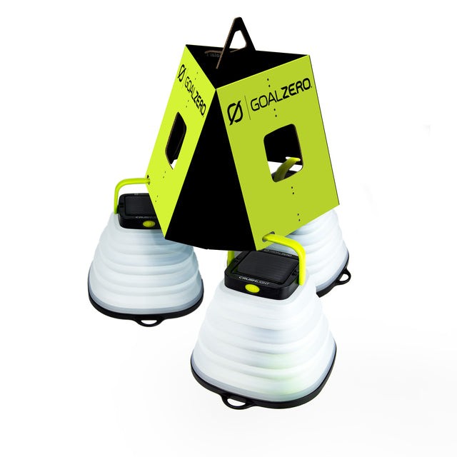 Goal Zero Solar Lantern Retail Package Concept (Unfolded into Temporary Chandelier) for Wasatch Container