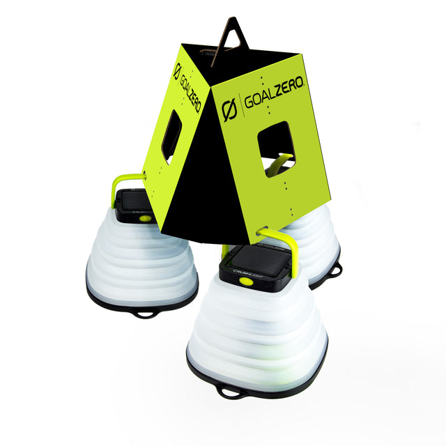 Goal Zero Solar Lantern Retail Package Concept (Unfolded into Temporary Chandelier) for Wasatch Container
