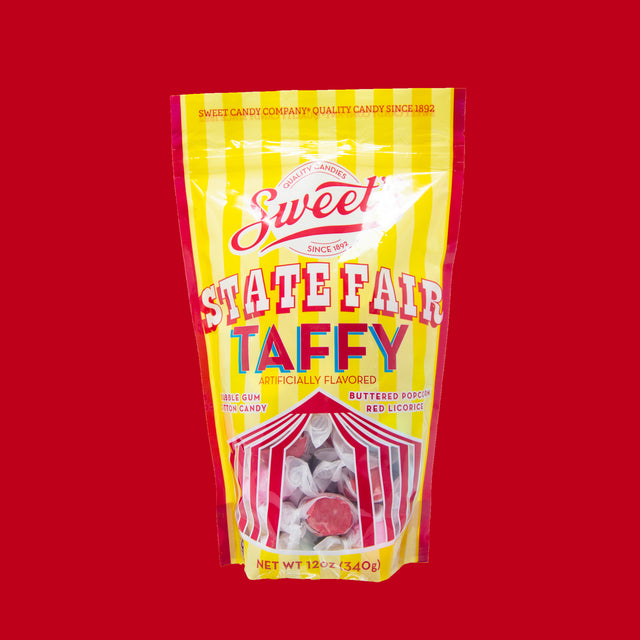 Twenty Seven Hats - Branding, Packaging, Graphic Design, 3D Render & Photography for Sweet Candy Company - State Fair Taffy