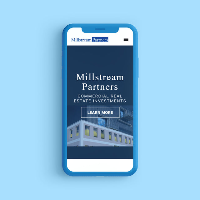 MillstreamPartners.com Mobile Preview - By Twenty Seven Hats